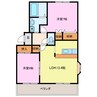 コンフォース 2LDKの間取り