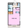 コンフォースⅢ 1Kの間取り