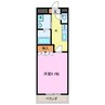 サンライフハサマ 1Kの間取り