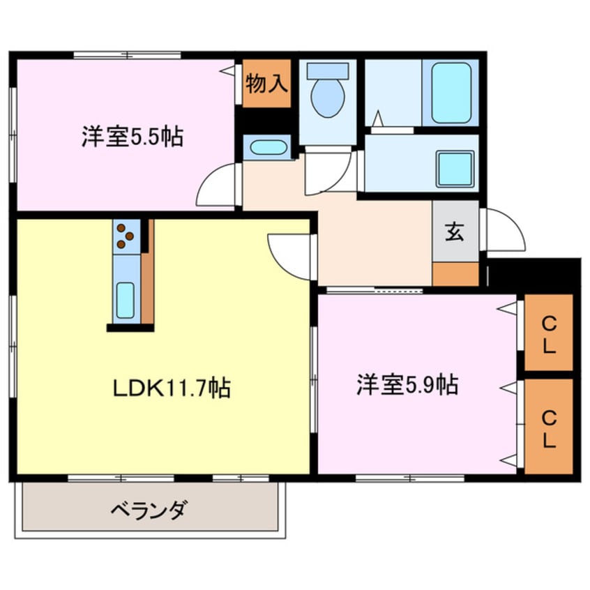 間取図 マルジュ神明