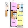 アウローラＳⅠ 2LDKの間取り