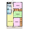 ソレーユ五条壱番館 3LDKの間取り