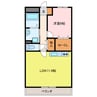 リアンリュー４３ 1LDKの間取り