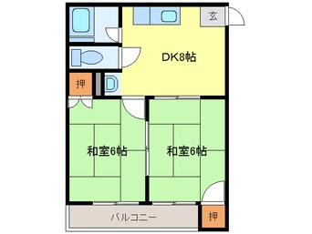 間取図 サンライフ高畑