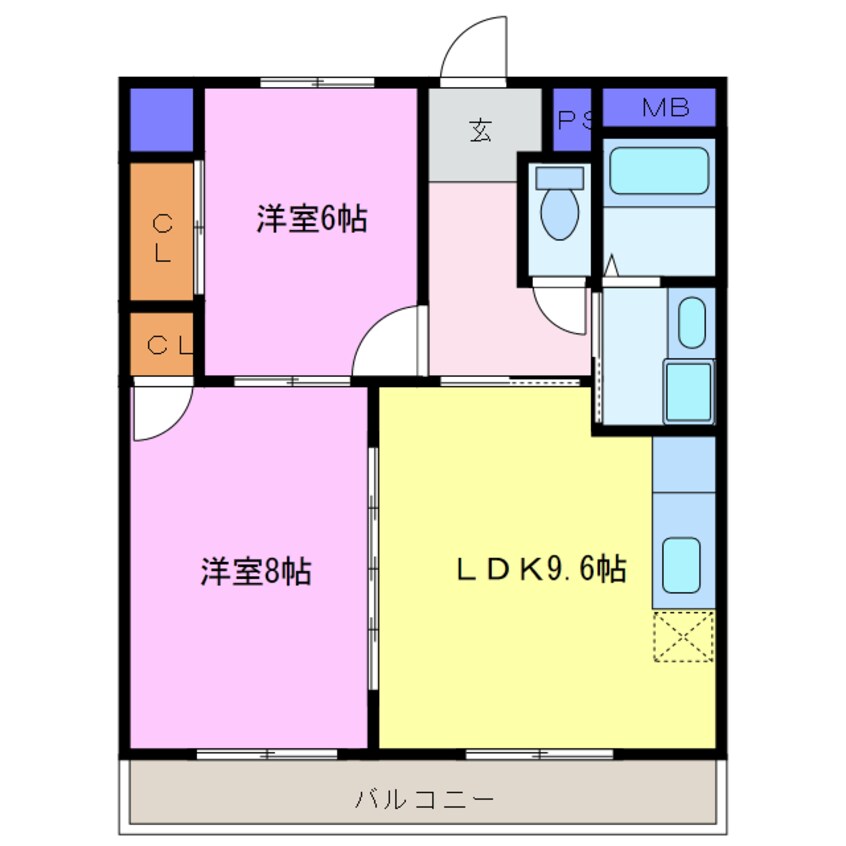 間取図 クレセントにしき