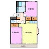 サングリーンプレイス 2LDKの間取り