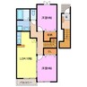 アビタシオン 2LDKの間取り