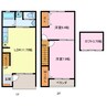 関西本線（東海）/春田駅 徒歩34分 1-2階 築17年 2LDKの間取り