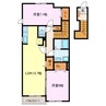 ラ・ディーバホーム 2LDKの間取り