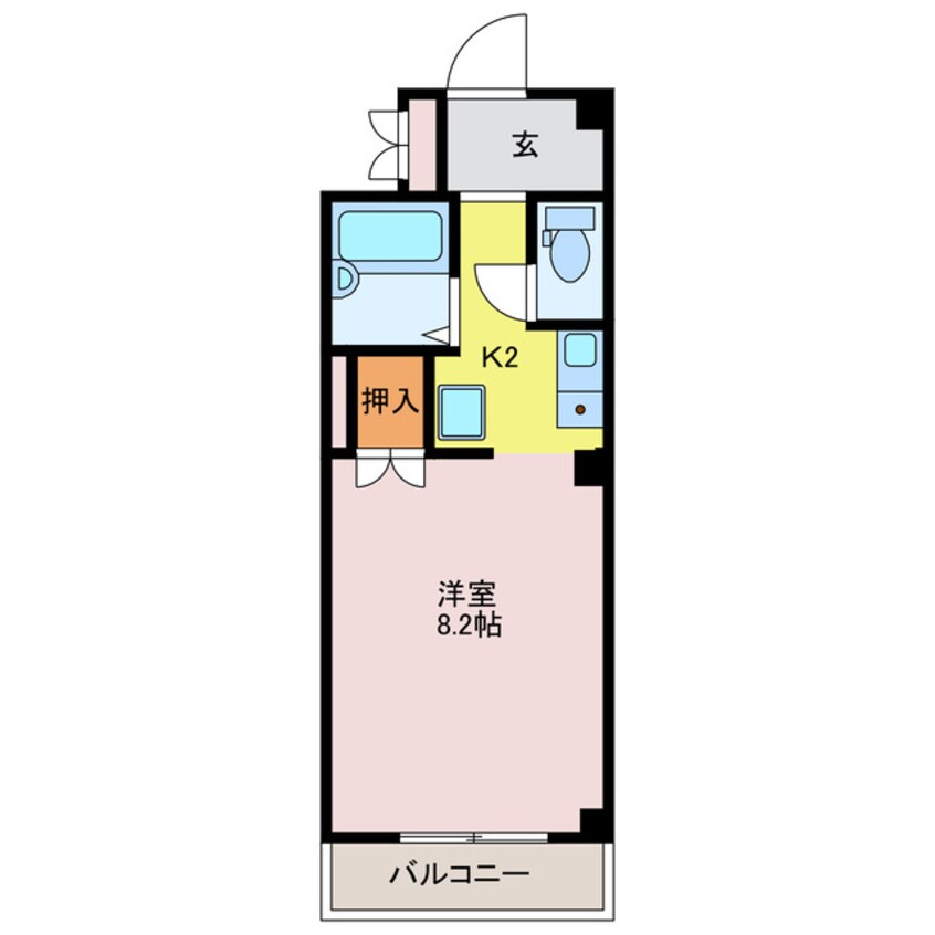 間取図 ＡＸＥＳ　ＳＩＮＫＡＷＡ