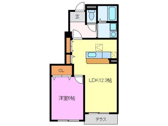 間取図 カルムメゾンⅠ