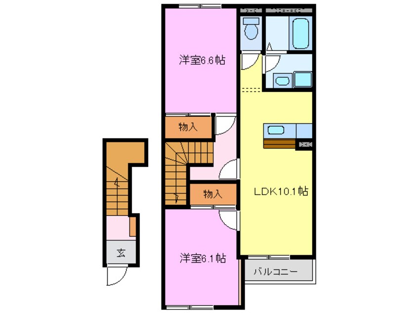 間取図 ドゥ　アンジェロ