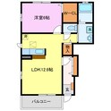 フィオーレⅡの間取図