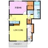 フィオーレⅡ 1LDKの間取り