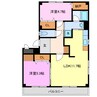 フロイア 2LDKの間取り