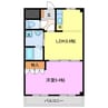 スタウト 1LDKの間取り