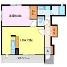ブリーゼ諏訪 1LDKの間取り
