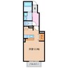 エリタージュⅡ 1Rの間取り