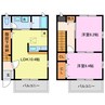 レジデンス比良出 2LDKの間取り