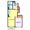 グリーンヒルズ 1LDKの間取り