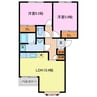ナミアピア 2LDKの間取り