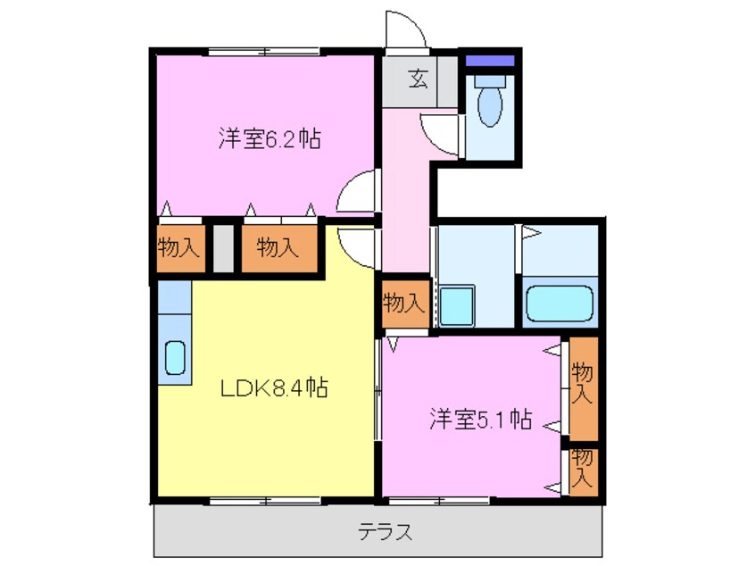 間取図 フォレスト・ヒロⅡ