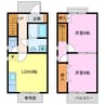 東海道本線/稲沢駅 徒歩5分 1-2階 築29年 2LDKの間取り