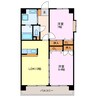 レジデンス新川 2LDKの間取り