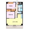クレアール城並 2LDKの間取り