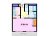 Ｖｉｃｔｏｒｉａ６６ 1Kの間取り