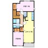 ラピス　パラッツオ 2LDKの間取り