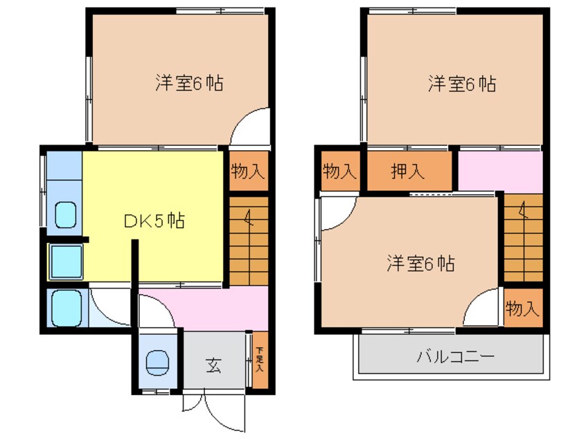 間取図 牛田橋詰貸家