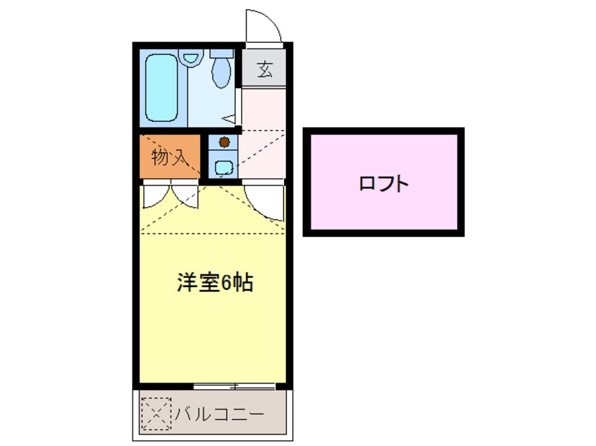 間取図 名古屋市営地下鉄東山線/八田駅 徒歩19分 2階 築35年