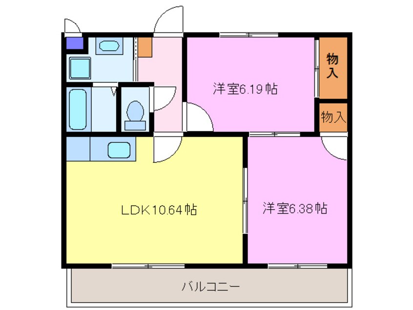 間取図 ＡＡＢ茜ハイツ