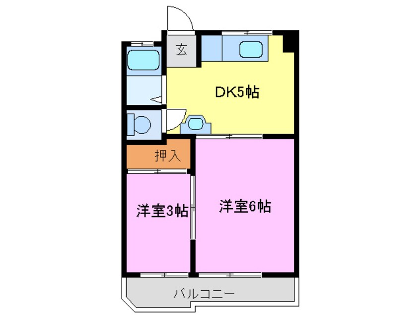 間取図 コーポタチバナ