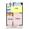 コーポタチバナ 2Kの間取り