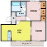 ディアメゾン 2LDKの間取り