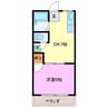 シティハイムセルティア 1DKの間取り