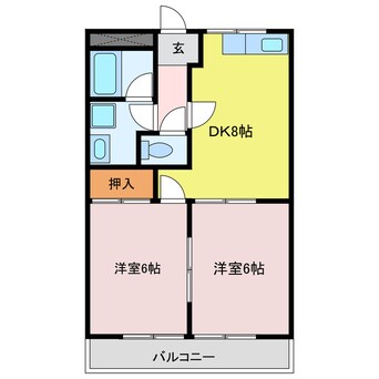 間取図 サニー加島