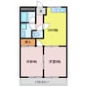 サニー加島 2DKの間取り