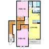 スミエール 2LDKの間取り