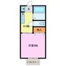 コーポ長谷 1Kの間取り