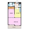 ネオ赤城一番 1LDKの間取り