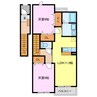 アイプレイス 2LDKの間取り
