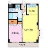 プチストーンⅡ 1LDKの間取り
