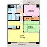 サンパティーク 2LDKの間取り