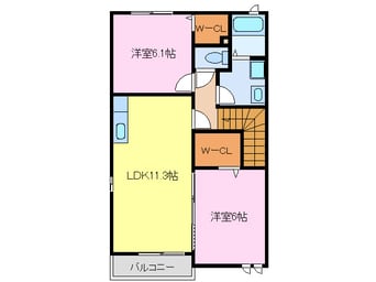 間取図 バロン・栗島