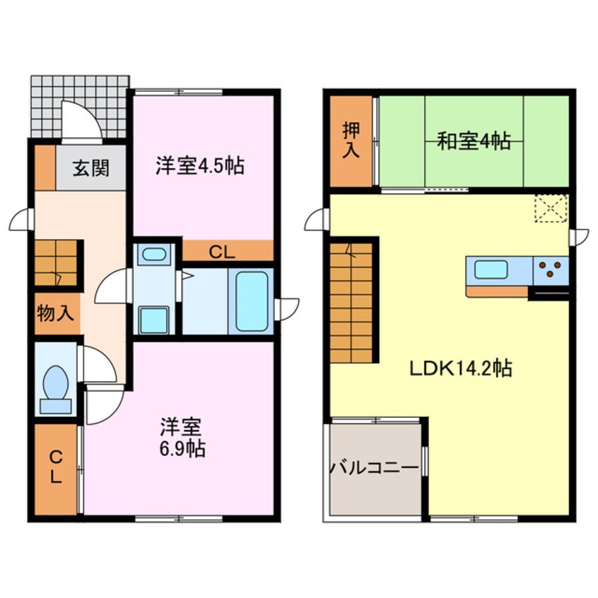 間取図 中沼町６８KODATEX　Ⅰ