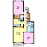 フォルテシモ 2LDKの間取り