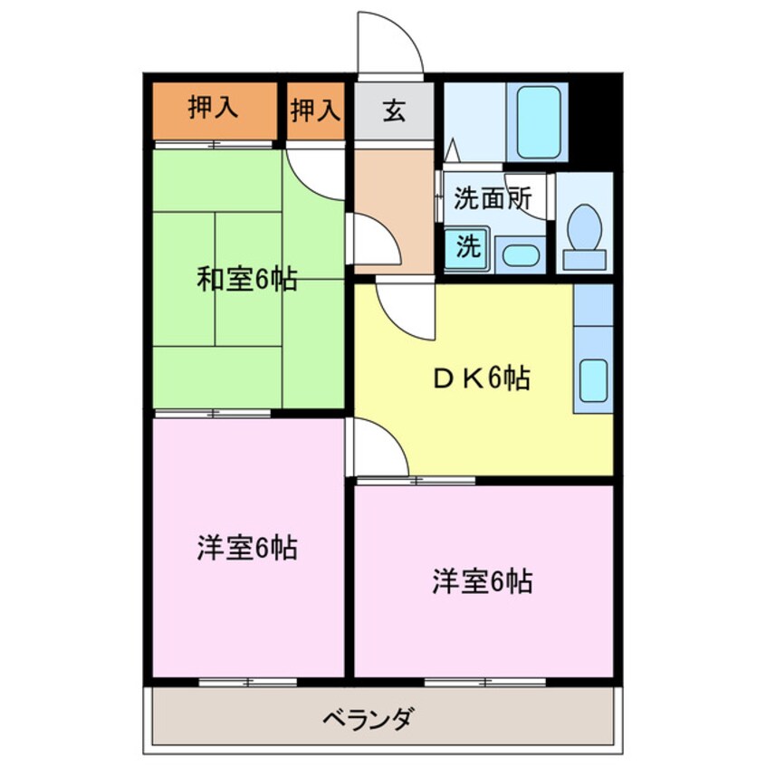 間取図 メゾンフラワー